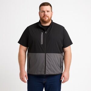 Men's Black and Gray Jacket